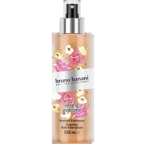 bruno banani Sweet Fantasy rose & popcorn, Body & Hair Splash .